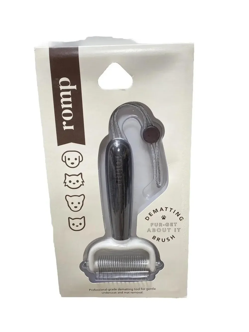 Romp Dematting Mat Removal Dog Cat Hair Brush Grooming Tool Brand New